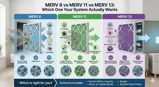 MERV 8 vs MERV 11 vs MERV 13: Which One Your System Actually Wants