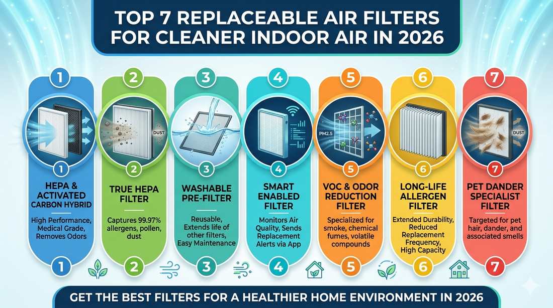 replaceable HVAC air filters