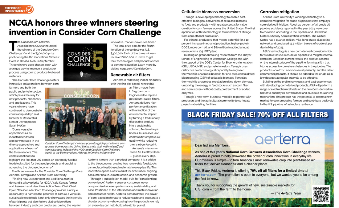 Aerterra Featured in Indiana Corn & Soybean Post