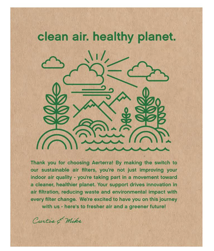 16x25x1 Eco-Friendly HVAC Air Filter