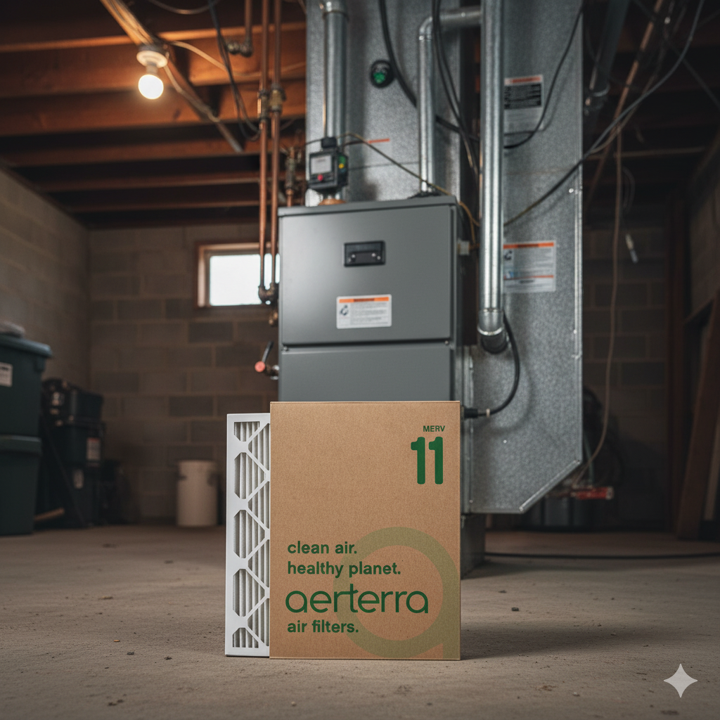 Aerterra filter installed at furnace